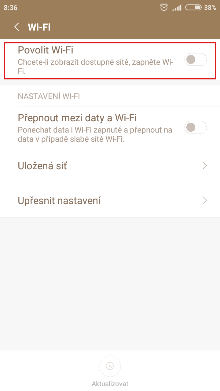 Eduroam - nastavení v Android 02