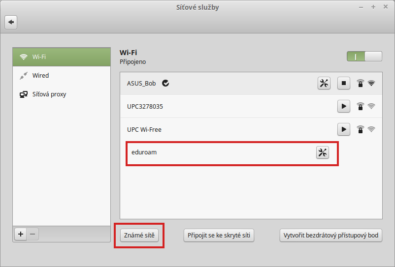 Eduroam - nastavení v Linux 03