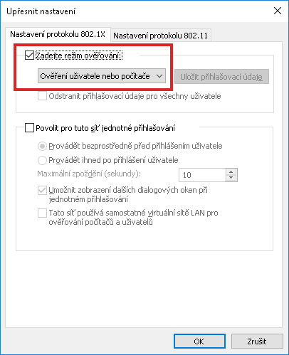 Eduroam - nastavení ve Win10 14